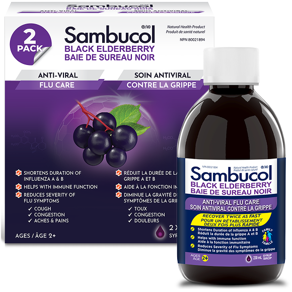 Black Elderberry Syrup to Boost Immunity and Cold & Flu Relief - Sambucol